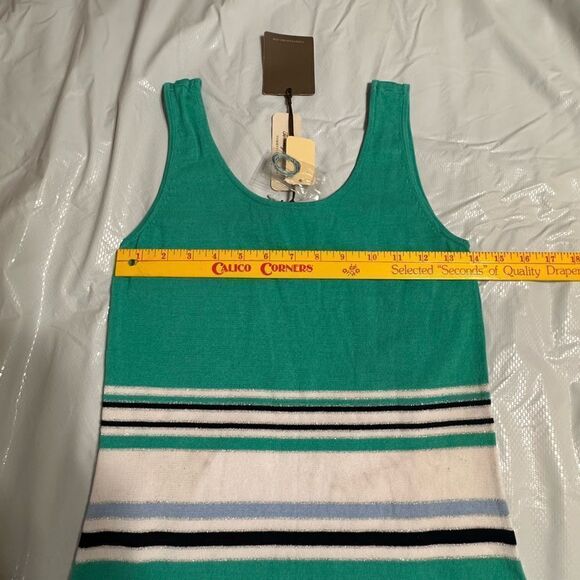 Tommy Bahama Striped Teal and White Everson Tank Bodycon Dress Size XS - NWT - Picture 10 of 13